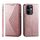 Per OPPO Reno13 F 4G / 5G Custodia per telefono in pelle magnetica con texture di vitello a griglia cubica (oro rosa) Per OPPO Reno13 F 4G / 5G Custodia per telefono in pelle magnetica con texture di vitello a griglia cubica (oro rosa)