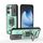 Per OPPO Reno13 5G Global Sliding Camshield TPU + PC Custodia antiurto per telefono con supporto (verde)
