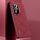 Custodia per telefono in pelle per PC Honor 300 Ultra Plain (rosso vino)