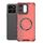 Custodia antiurto per telefono con anello magnetico a nido d'ape per Honor Play 60 Plus 5G (rosso)