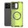 Per Honor Play 60 Plus 5G Custodia antiurto con anello magnetico a nido d'ape (verde)