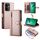 Per OPPO Reno13 F 4G / 5G Custodia in pelle con cerniera e nove slot per schede (rosa)