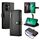 Per OPPO Reno13 F 4G / 5G Custodia in pelle con cerniera e nove slot per schede (nero)