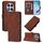 Per Redmi Note 14 Pro 5G Global Crossbody 3D Embossed Flip Custodia per telefono in pelle (marrone) Per Redmi Note 14 Pro 5G Global Crossbody 3D Embossed Flip Custodia per telefono in pelle (marrone)