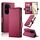 Per Honor 300 Pro / 300 Ultra Custodia per telefono in pelle smerigliata magnetica con fibbia laterale (rosso vino) Per Honor 300 Pro / 300 Ultra Custodia per telefono in pelle smerigliata magnetica con fibbia laterale (rosso vino)