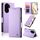 Per Honor 300 Pro / 300 Ultra Custodia per telefono in pelle smerigliata magnetica con fibbia laterale (viola) Per Honor 300 Pro / 300 Ultra Custodia per telefono in pelle smerigliata magnetica con fibbia laterale (viola)