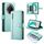 Per Honor X9c Global / Magic7 Lite Custodia in pelle con cerniera e nove slot per schede (verde menta) Per Honor X9c Global / Magic7 Lite Custodia in pelle con cerniera e nove slot per schede (verde menta)