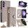 Per Samsung Galaxy S23 FE 5G Custodia a tracolla in pelle Litchi a coda di pesce con catena a tracolla (grigio)