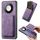 Per Honor X60 5G Retro Pelle Card Bag Custodia Magnetica per Telefono (Viola) Per Honor X60 5G Retro Pelle Card Bag Custodia Magnetica per Telefono (Viola)