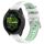 Per Garmin Forerunner 265S 18mm Cinturino sportivo in silicone con fibbia in acciaio bicolore (bianco + verde acqua) Per Garmin Forerunner 265S 18mm Cinturino sportivo in silicone con fibbia in acciaio bicolore (bianco + verde acqua)