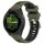 Per Garmin Forerunner 265S 18mm Cinturino sportivo in silicone con fibbia in acciaio bicolore (verde militare + nero) Per Garmin Forerunner 265S 18mm Cinturino sportivo in silicone con fibbia in acciaio bicolore (verde militare + nero)