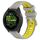 Per Garmin Forerunner 265S 18mm Cinturino sportivo in silicone con fibbia in acciaio bicolore (grigio + giallo) Per Garmin Forerunner 265S 18mm Cinturino sportivo in silicone con fibbia in acciaio bicolore (grigio + giallo)