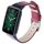 Cinturino di ricambio per cinturino in pelle Xiaomi Mi Band 7 Pro (rosso)