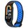 Per Xiaomi Mi Band 8 Cinturino sportivo in silicone a due colori (nero blu) Per Xiaomi Mi Band 8 Cinturino sportivo in silicone a due colori (nero blu)