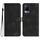 Per vivo V21 4G / 5G / V21s Custodia in pelle con motivo a cuore (nero)