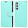 Per Samsung Galaxy S25 5G GOOSPERY RICH DIARY Custodia per telefono in pelle con texture Crazy Horse (verde menta) Per Samsung Galaxy S25 5G GOOSPERY RICH DIARY Custodia per telefono in pelle con texture Crazy Horse (verde menta)