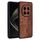 Custodia per telefono con effetto pelle in rilievo 3D per Honor Magic7 Pro AZNS (marrone) Custodia per telefono con effetto pelle in rilievo 3D per Honor Magic7 Pro AZNS (marrone)
