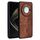 Custodia per telefono con effetto pelle in rilievo 3D per Honor X60 AZNS (marrone)