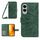 Per Samsung Galaxy S25 Edge 5G Custodia in pelle con stampa a fiore di sole e cordino (verde) Per Samsung Galaxy S25 Edge 5G Custodia in pelle con stampa a fiore di sole e cordino (verde)