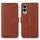 Per Samsung Galaxy S25 Edge 5G Custodia per telefono in pelle con texture di mucca (marrone) Per Samsung Galaxy S25 Edge 5G Custodia per telefono in pelle con texture di mucca (marrone)