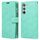 Per Samsung Galaxy S25+ 5G GOOSPERY MANSOOR DIARY Custodia in pelle con 9 slot per schede (verde menta) Per Samsung Galaxy S25+ 5G GOOSPERY MANSOOR DIARY Custodia in pelle con 9 slot per schede (verde menta)