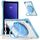 Per Samsung Galaxy Tab A9+ Custodia per tablet in TPU ibrida trasparente con maniglia ad anello rotante (azzurro chiaro) Per Samsung Galaxy Tab A9+ Custodia per tablet in TPU ibrida trasparente con maniglia ad anello rotante (azzurro chiaro)
