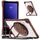 Per Samsung Galaxy Tab A9+ Custodia per tablet in TPU ibrida trasparente per PC con maniglia ad anello rotante (cioccolato) Per Samsung Galaxy Tab A9+ Custodia per tablet in TPU ibrida trasparente per PC con maniglia ad anello rotante (cioccolato)