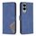 Per Samsung Galaxy S25 Edge 5G Custodia per telefono in pelle con fibbia magnetica e trama a rombi (blu)