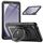 Per Samsung Galaxy Tab A9 Honeycomb Hybrid Tablet Custodia con maniglia e cinturino (nero) Per Samsung Galaxy Tab A9 Honeycomb Hybrid Tablet Custodia con maniglia e cinturino (nero)