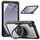 Per Samsung Galaxy Tab A9 Honeycomb Hybrid Tablet Custodia con maniglia e cinturino (trasparente) Per Samsung Galaxy Tab A9 Honeycomb Hybrid Tablet Custodia con maniglia e cinturino (trasparente)