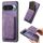 Per Google Pixel 9/9 Pro Retro Leather Card Bag Custodia magnetica per telefono (viola)