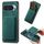 Per Google Pixel 9 Pro XL Custodia magnetica per telefono in pelle retrò (verde) Per Google Pixel 9 Pro XL Custodia magnetica per telefono in pelle retrò (verde)