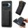 Per Google Pixel 9 Pro XL Custodia magnetica per telefono in pelle retrò (nero)