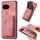 Per Google Pixel 9A Retro Leather Card Bag Custodia magnetica per telefono (rosa)