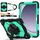 For Samsung Galaxy Tab A9+ Contrast Color Robot Silicone Hybrid PC Tablet Case(Black Mint Green) For Samsung Galaxy Tab A9+ Contrast Color Robot Silicone Hybrid PC Tablet Case(Black Mint Green)