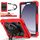 Per Samsung Galaxy Tab A9 Contrast Color Robot Custodia per tablet PC ibrida in silicone (rosso nero) Per Samsung Galaxy Tab A9 Contrast Color Robot Custodia per tablet PC ibrida in silicone (rosso nero)