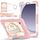 Per Samsung Galaxy Tab A9 Contrast Color Robot Custodia per tablet PC ibrida in silicone (oro rosa beige) Per Samsung Galaxy Tab A9 Contrast Color Robot Custodia per tablet PC ibrida in silicone (oro rosa beige)