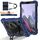 Per Samsung Galaxy Tab A7 Lite Contrast Color Robot Custodia per tablet PC ibrida in silicone (blu navy e nero)