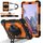 For Samsung Galaxy Tab A7 Lite Contrast Color Robot Silicone Hybrid PC Tablet Case(Black Orange) For Samsung Galaxy Tab A7 Lite Contrast Color Robot Silicone Hybrid PC Tablet Case(Black Orange)