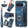 Per Google Pixel 9 / 9 Pro Custodia per telefono con portafoglio multi-carta Retro Skin-feel Ring (blu) Per Google Pixel 9 / 9 Pro Custodia per telefono con portafoglio multi-carta Retro Skin-feel Ring (blu)