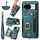 Per Google Pixel 8a Custodia per telefono con portafoglio multi-carta con effetto pelle retrò (verde) Per Google Pixel 8a Custodia per telefono con portafoglio multi-carta con effetto pelle retrò (verde)