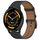 For Garmin Venu 3 Press Button 22mm Leather Watch Band(Black)