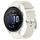 For Garmin Forerunner 165 Press Button 20mm Leather Watch Band(White)