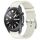 For Samsung Galaxy Watch3 45mm Press Button 22mm Leather Watch Band(White) For Samsung Galaxy Watch3 45mm Press Button 22mm Leather Watch Band(White)