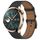 For Honor Watch 4 Pro Press Button 22mm Leather Watch Band(Black)