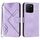 Custodia per telefono in pelle con motivo a linee globali per Honor X5b / X5b Plus (viola chiaro) Custodia per telefono in pelle con motivo a linee globali per Honor X5b / X5b Plus (viola chiaro)