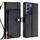 Per vivo Y100 5G IDN Custodia in pelle con cerniera (nero)