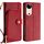 Per vivo S19 Custodia per telefono in pelle con cerniera (rosso)