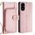 Per Honor 200 Pro 5G Custodia in pelle con cerniera (oro rosa)