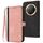 Per Honor X9c Custodia per telefono in pelle con cinturino a doppia piega laterale con fibbia globale (rosa) Per Honor X9c Custodia per telefono in pelle con cinturino a doppia piega laterale con fibbia globale (rosa)